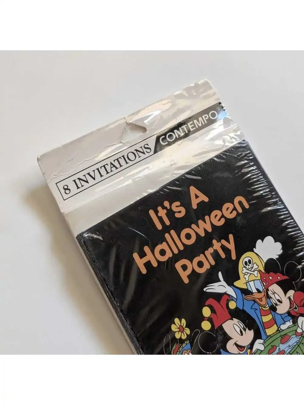 Vintage Disney Halloween Party Invitations with Envelopes
